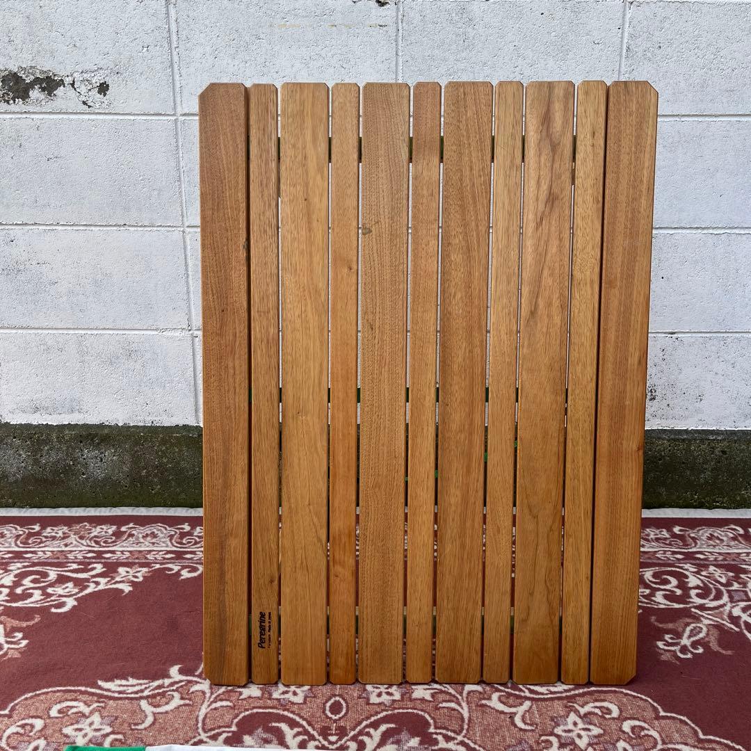 Peregrine ペレグリン◾️胡桃材 木製ロールトップテーブル アウトドア B