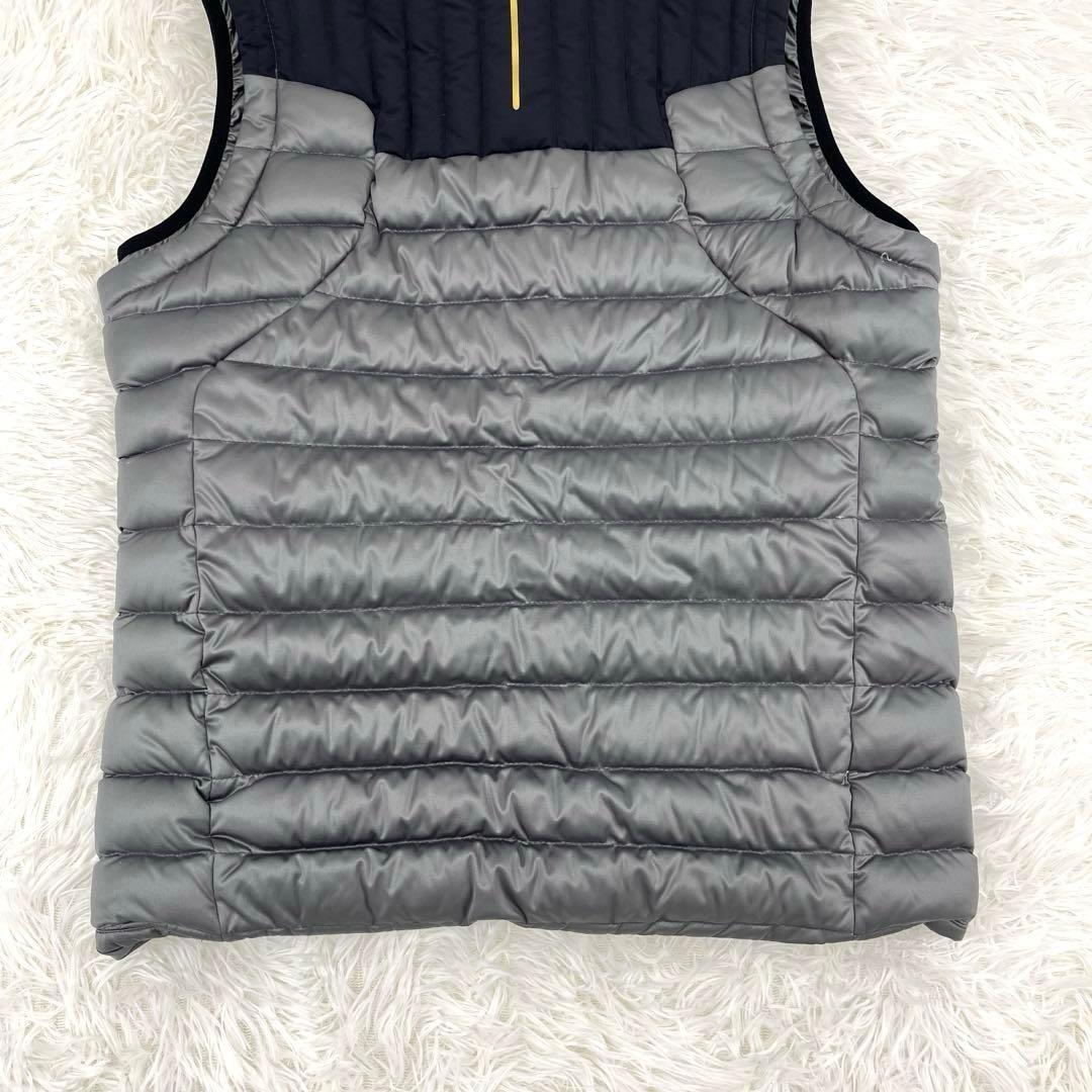 【美品】オークリー・ゴルフウェア・ダウンベスト・アシンメトリー・ロゴプリント・M