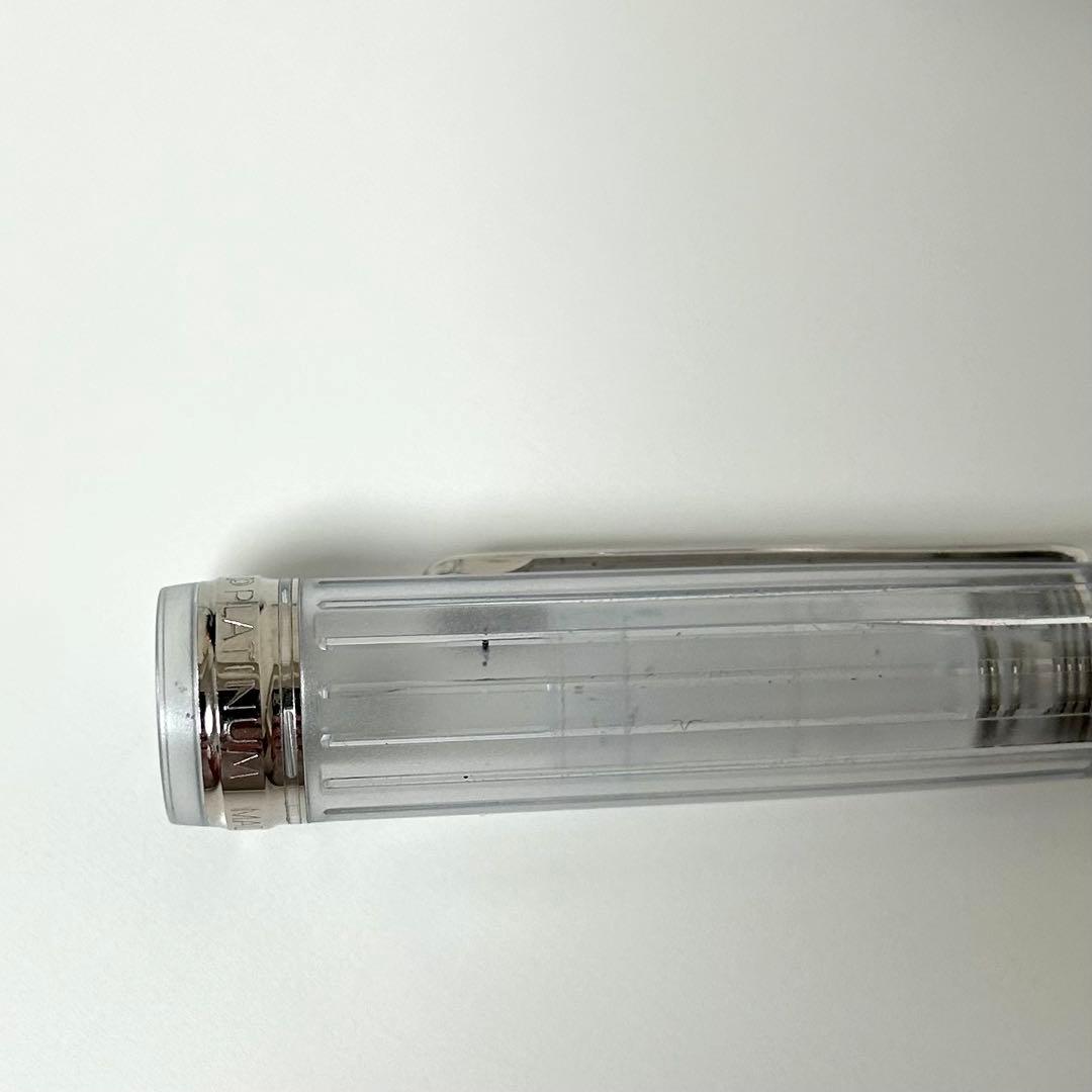 プラチナ万年筆 3776 14k Mペン先 クリア