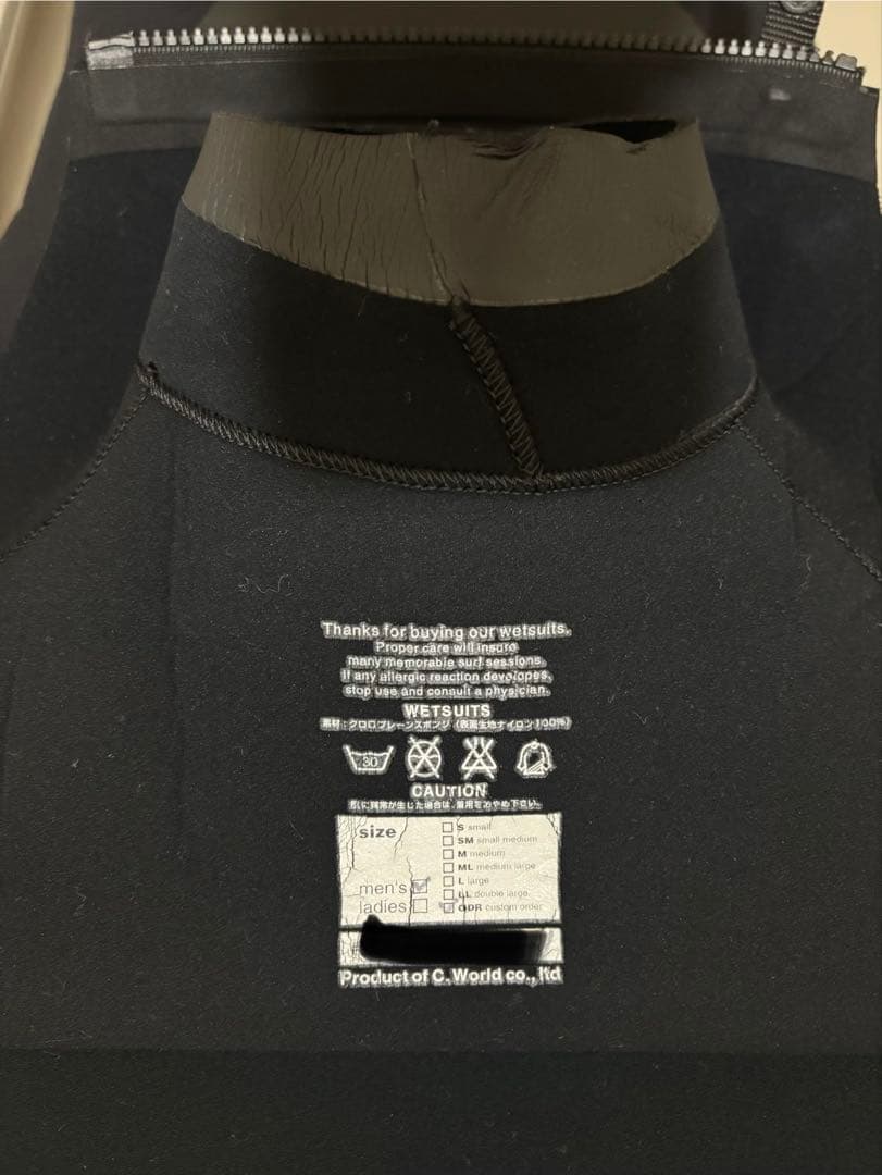 美品！　AXXE CLASSIC　BOHEMIAN　セミドライ　ウェットスーツ