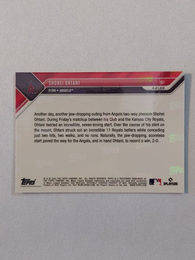 topps now 大谷翔平 エンゼルス 日本ハム 侍ジャパン #161 16