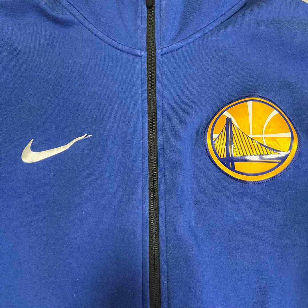 NIKE NBA ウォリアーズ パーカー 青 ブルー XL