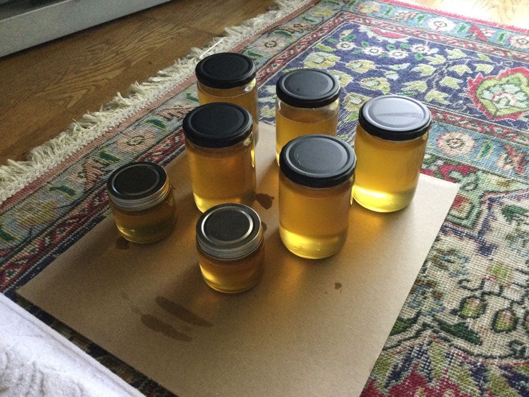 日本ミツバチ純粋垂蜜　440g6個