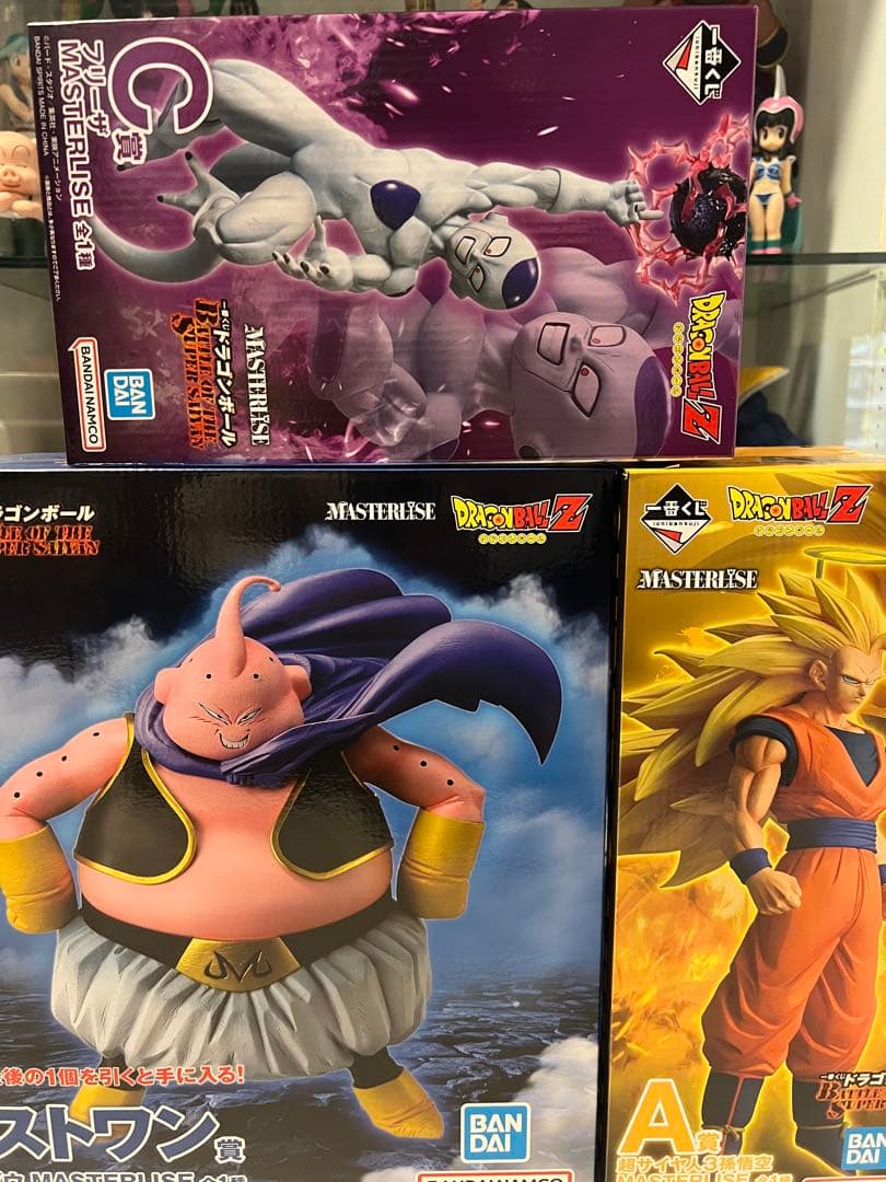 一番くじ　ドラゴンボール　超サイヤ人3孫悟空　魔人ブウ　フリーザ