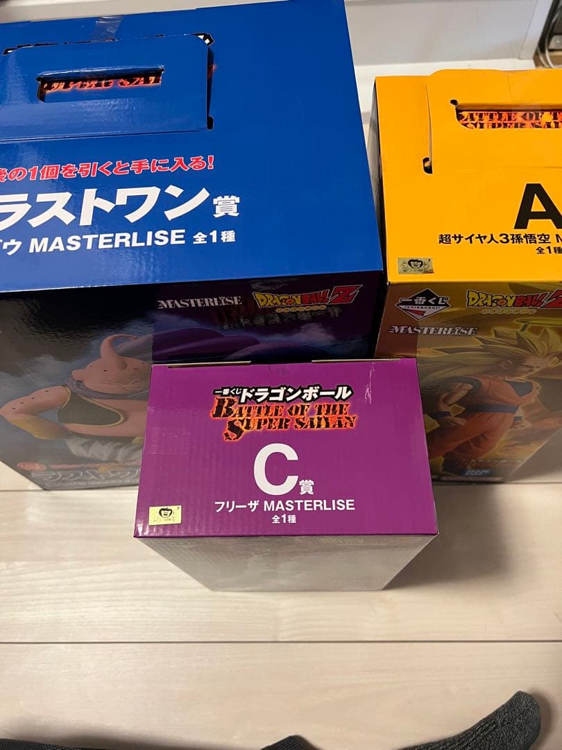 一番くじ　ドラゴンボール　超サイヤ人3孫悟空　魔人ブウ　フリーザ