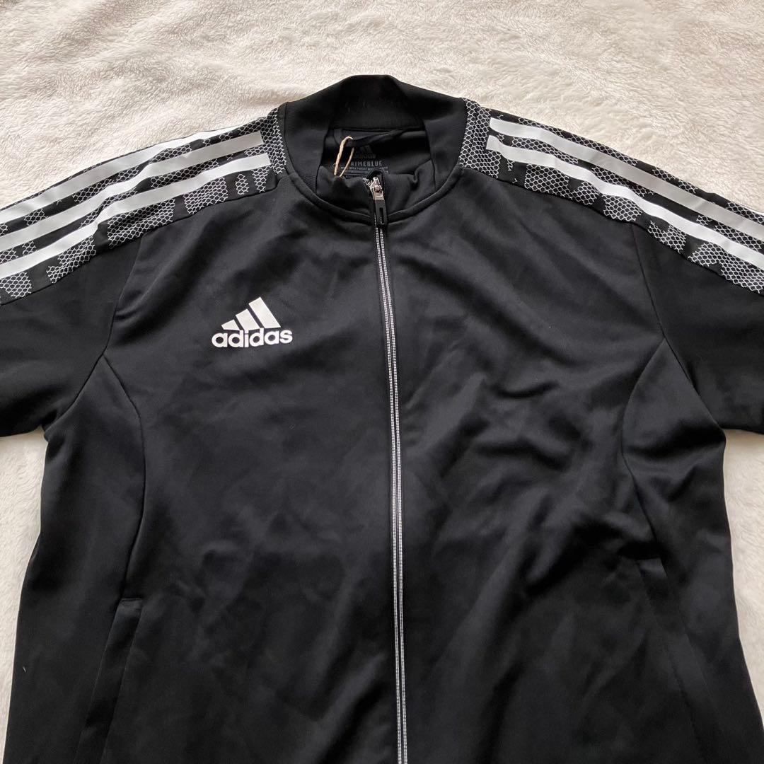 新品未使用タグ付✨アディダス トラックスーツ ジャージ上下セットアップ 黒 M