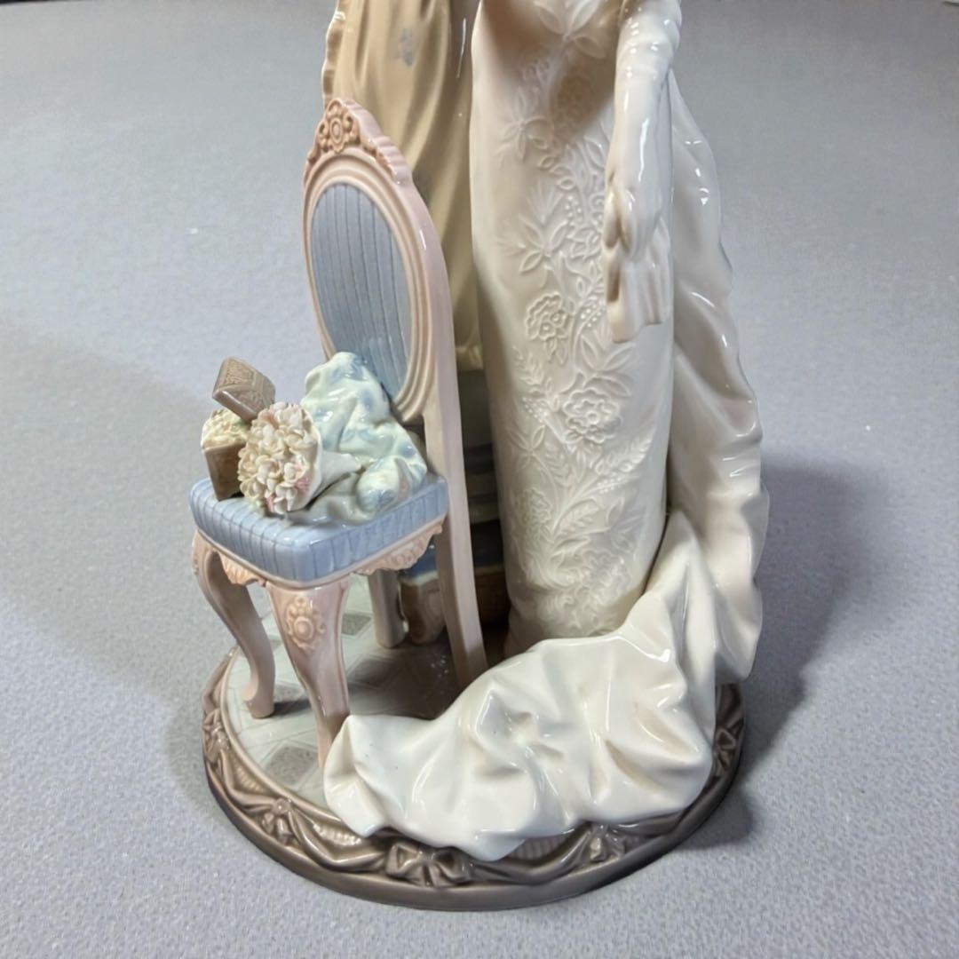 【美品】 リヤドロ 置物 人形 マイウェディングデイ 大型 アンティーク 陶器