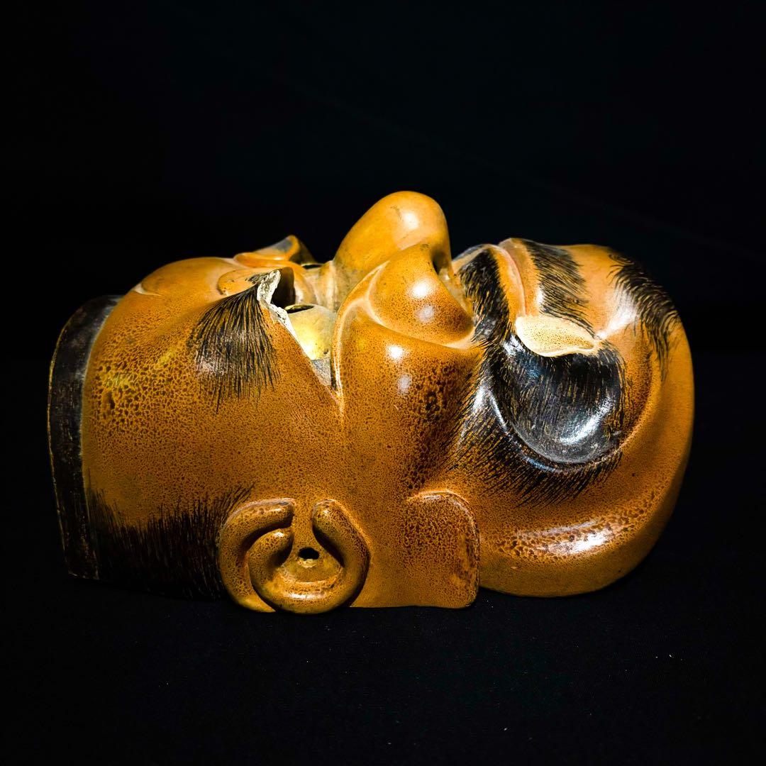 骨董　お面　能面　鬼　日本　きばべしみ　Japan