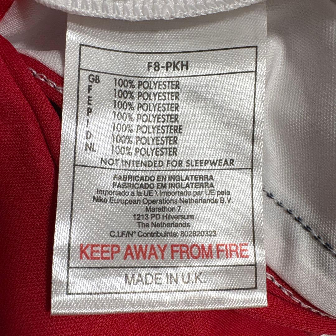 1998-99シーズンアーセナルホームのベルカンプ長袖ユニフォーム（L）