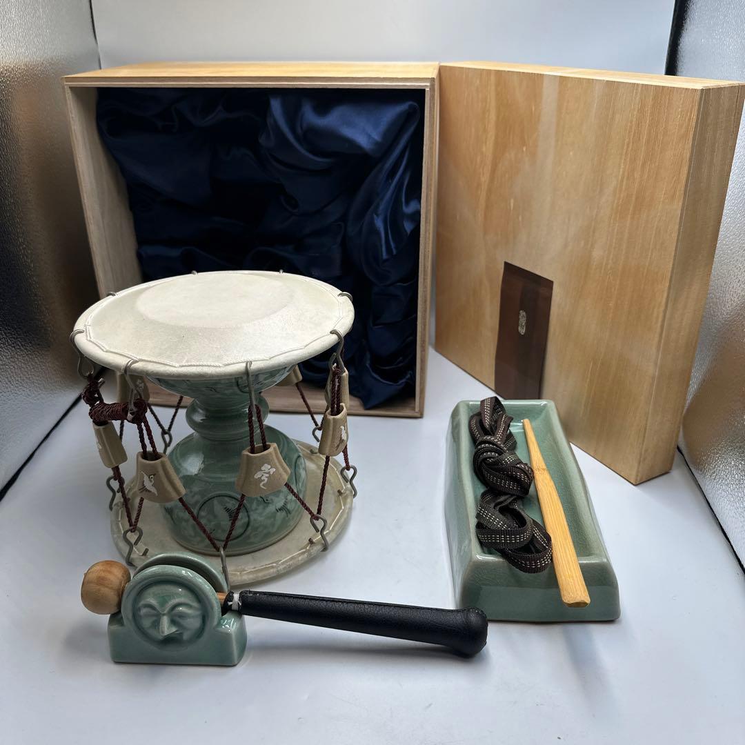 韓国民族楽器チャンゴ陶器製太鼓
