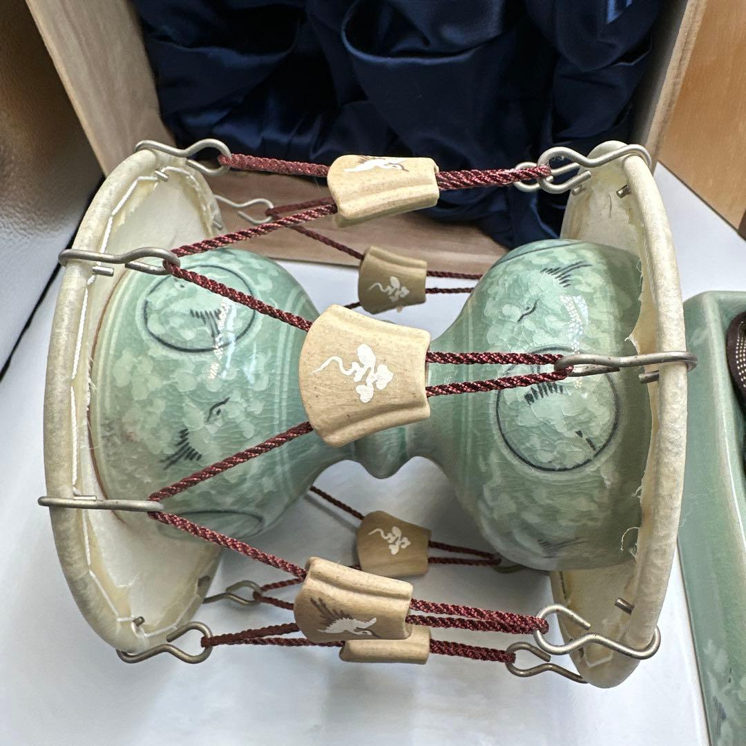 韓国民族楽器チャンゴ陶器製太鼓