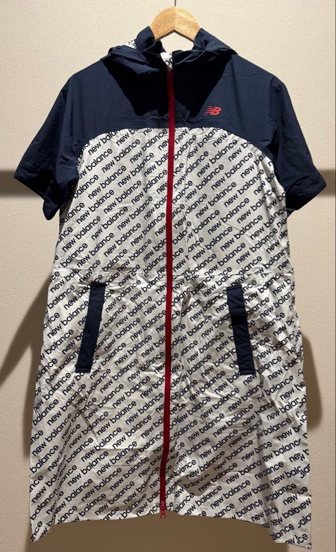 new balance レインウェアセット ネイビー/ホワイト