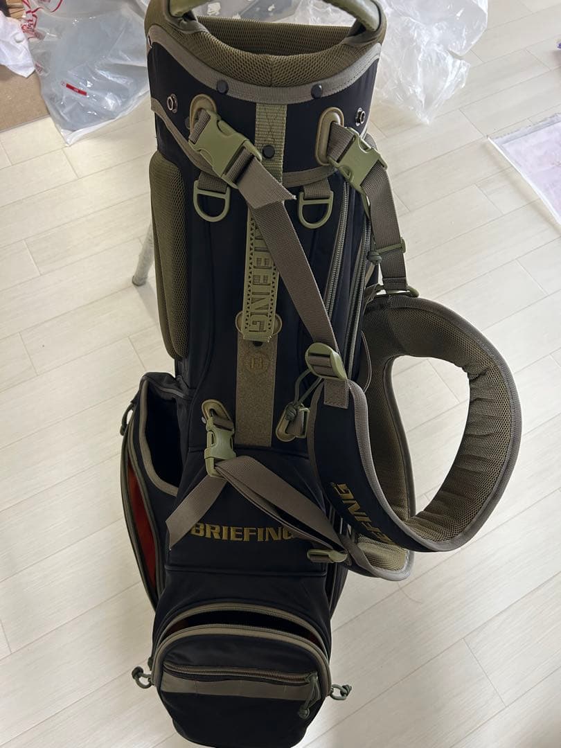 BRIEFING キャディバッグ ブラック/オリーブ　 ネームプレート未使用