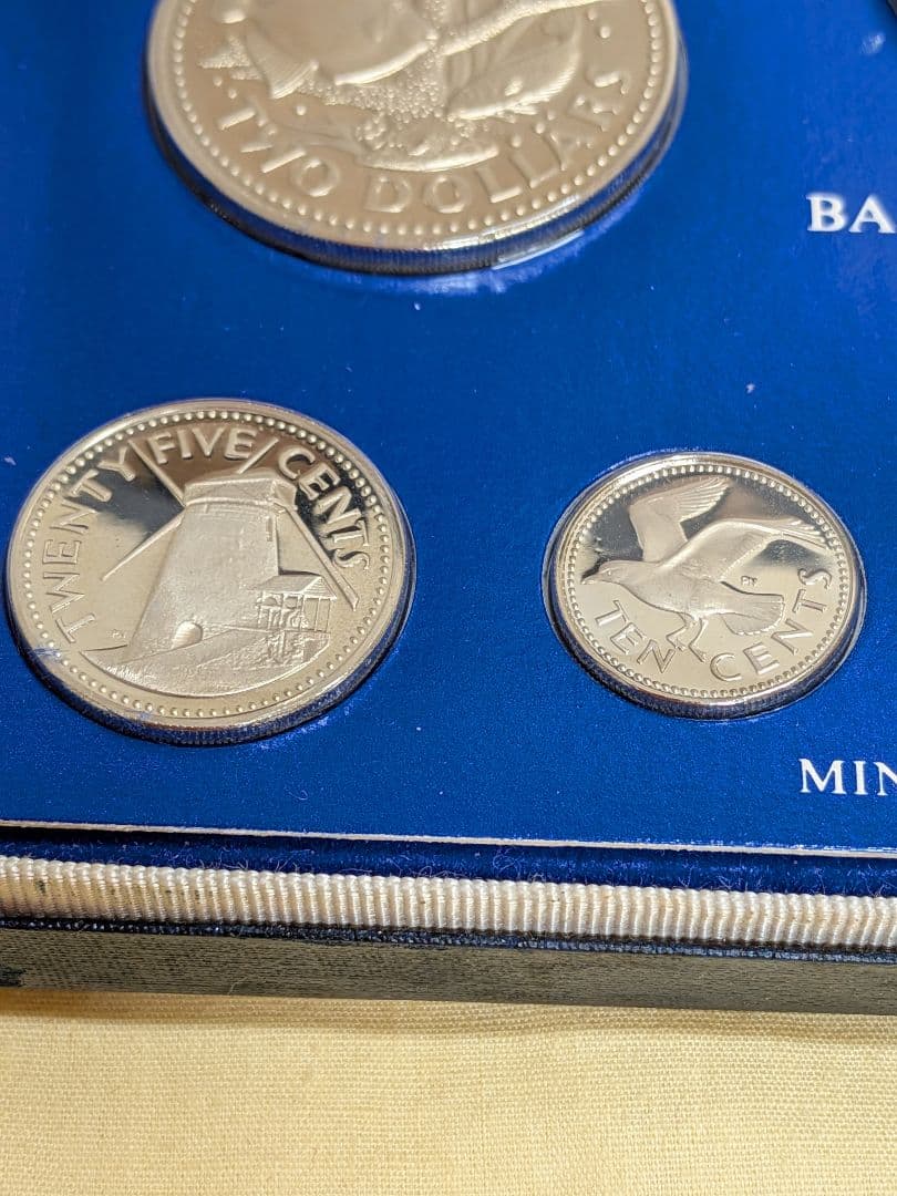 バルバドス　プルーフセット　1975