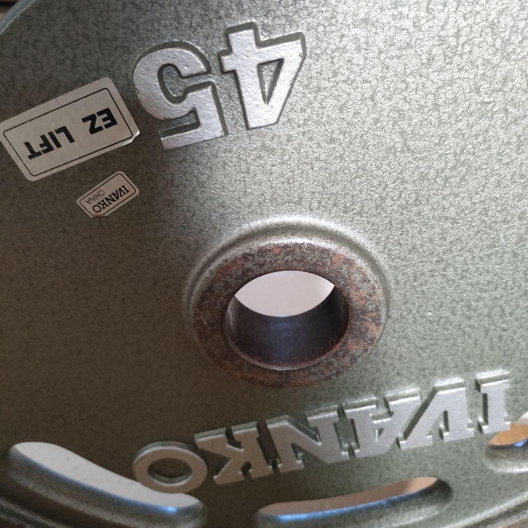 7/0728m01 IVANKO 45ポンド ダンベルプレート　2枚