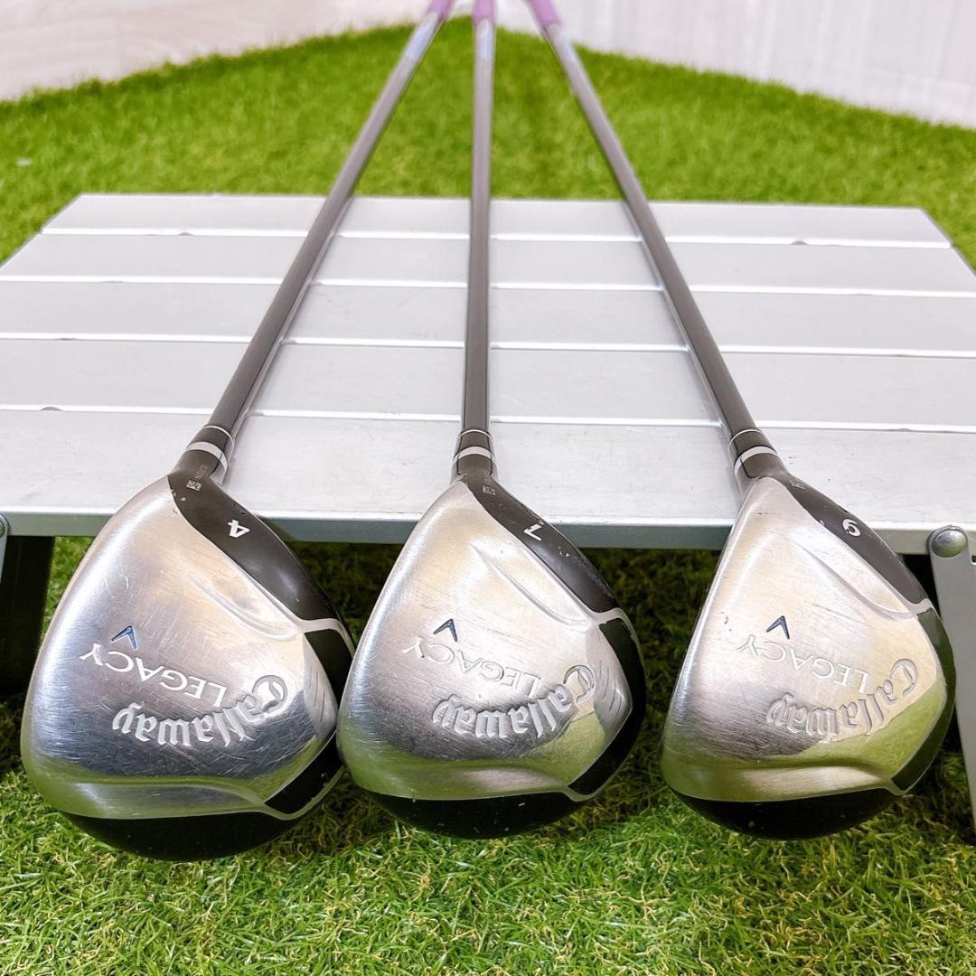 キャロウェイ レガシー レディース フェアウェイウッド 3本セット 右 A