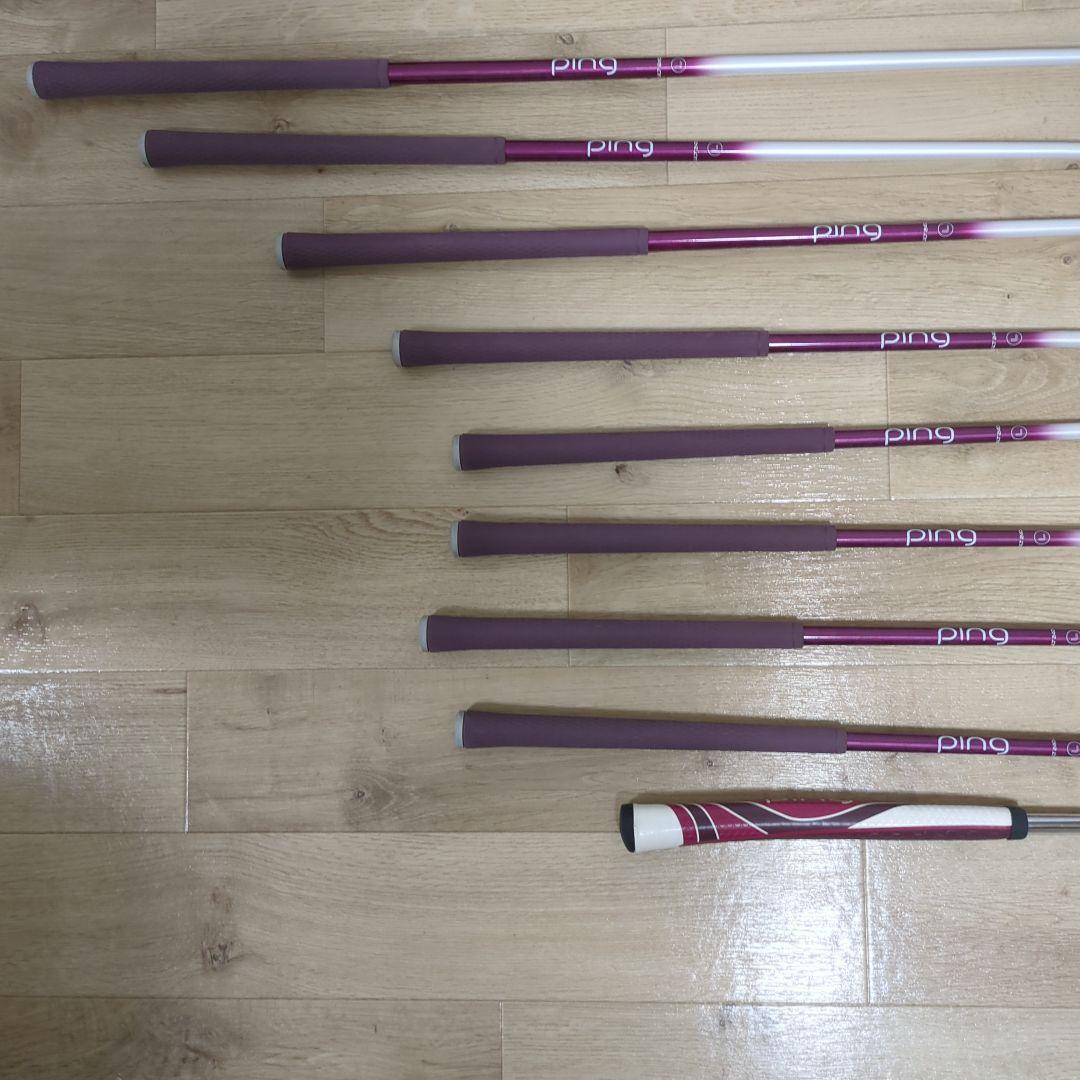 本格 レディース PING GLe2 ゴルフクラブ 9本セット キャディバッグ付