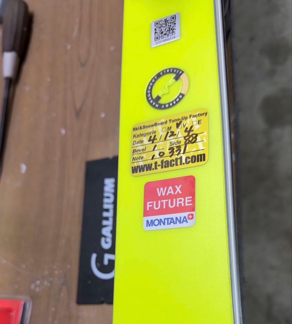 HEAD e-GS 188cm waxfuter施工