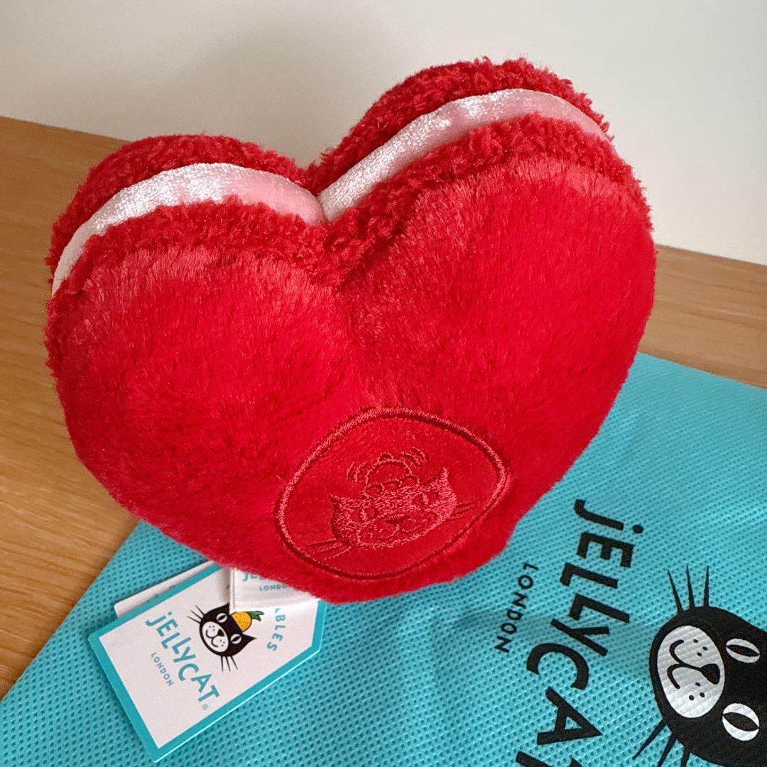 　ハート　マカロンぬいぐるみ 赤　デザート　バレンタイン　正規品