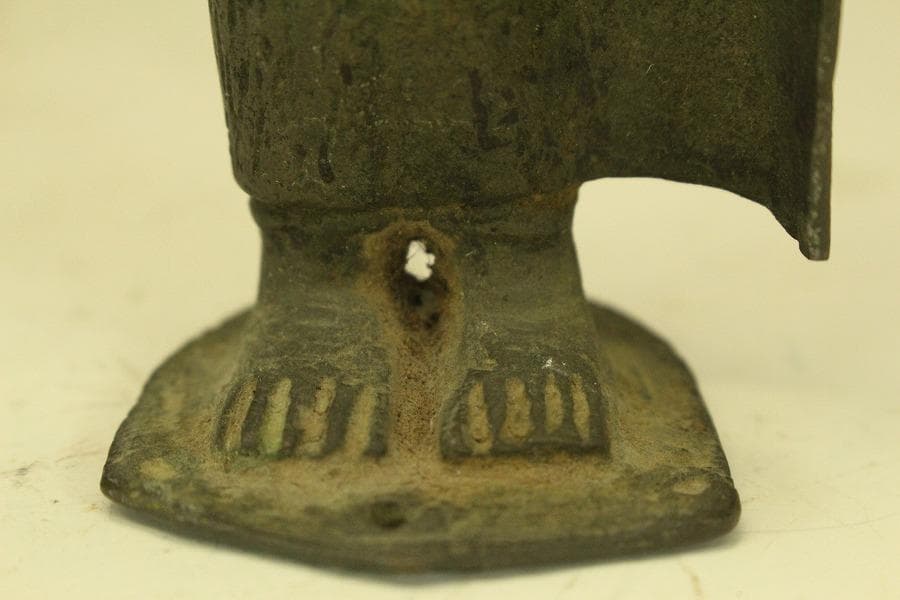 仏教 東南アジア スコータイ 古銅 仏像 高14.5cm 時代物(A429)