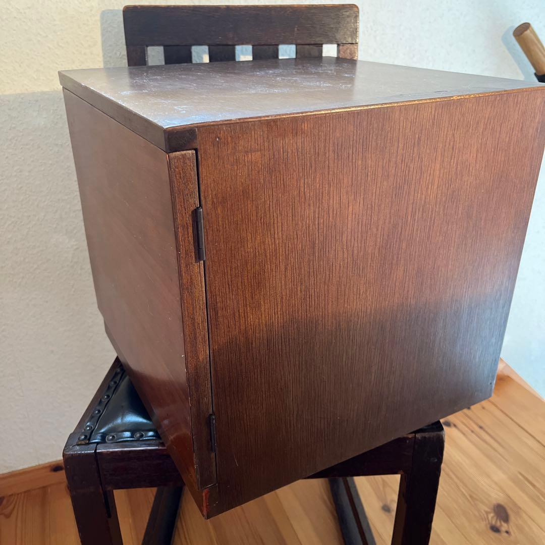 昭和レトロ アンティーク ヴィンテージ 木製レコードケース 書類ケース