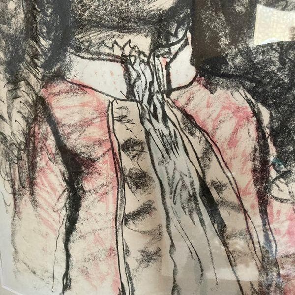 田村孝之介 画伯作*人形*25/100部 限定 リトグラフ *額装 石版画