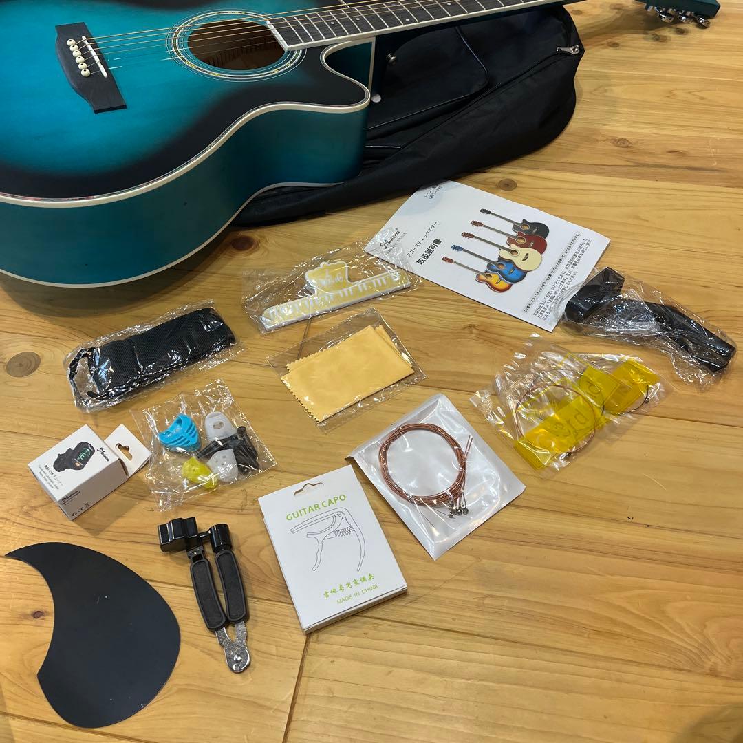 新品未使用　Mademu アコースティックギター MCG40B-BL-M