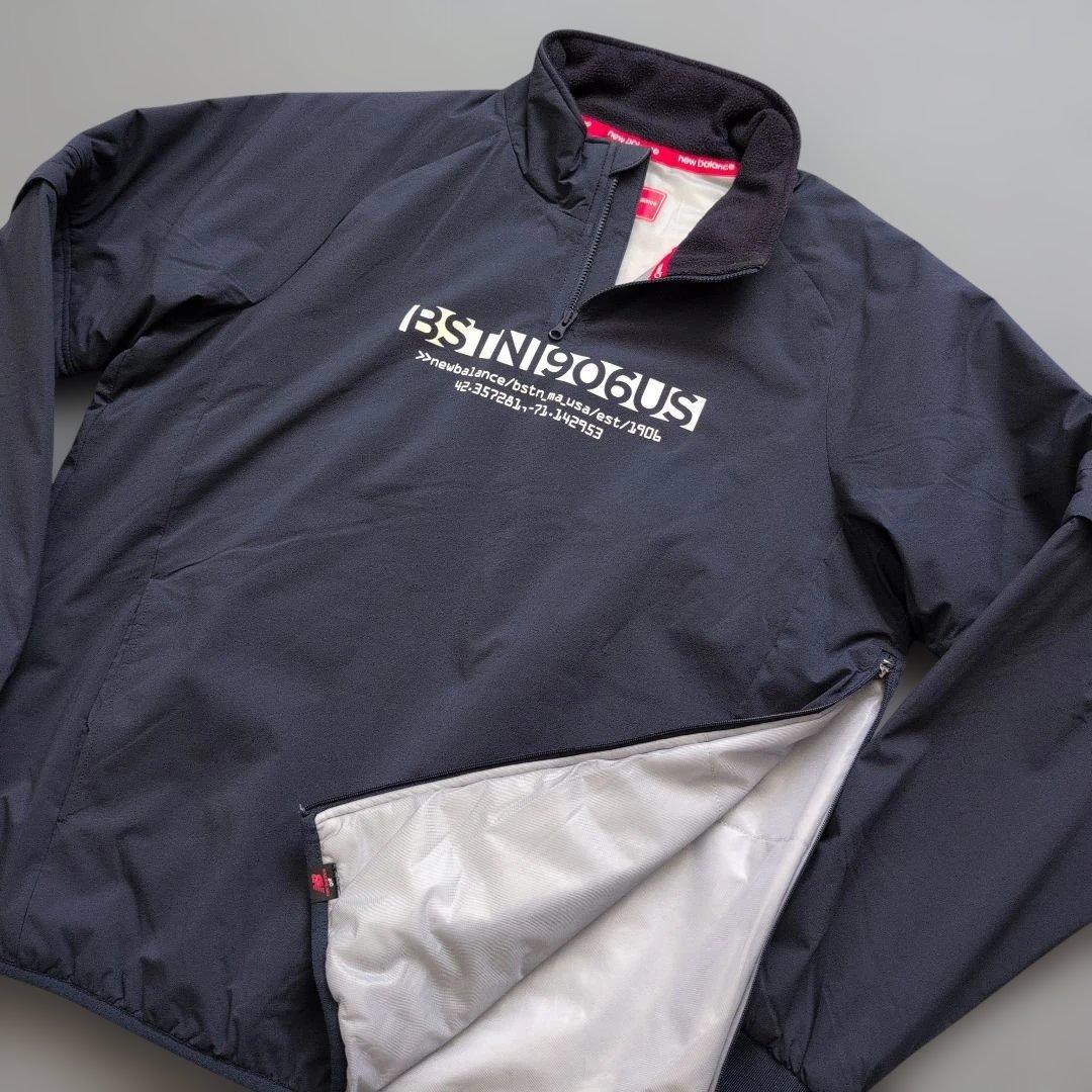 【極美品】ニューバランスゴルフ　2way中綿耐熱ハーフジップジャケット　L