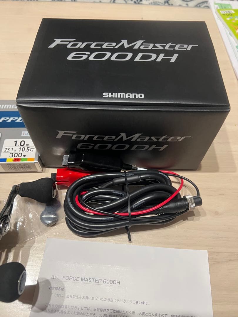 美品　23シマノ電動リール フォースマスター 600ダブルハンドル　右ハンドル
