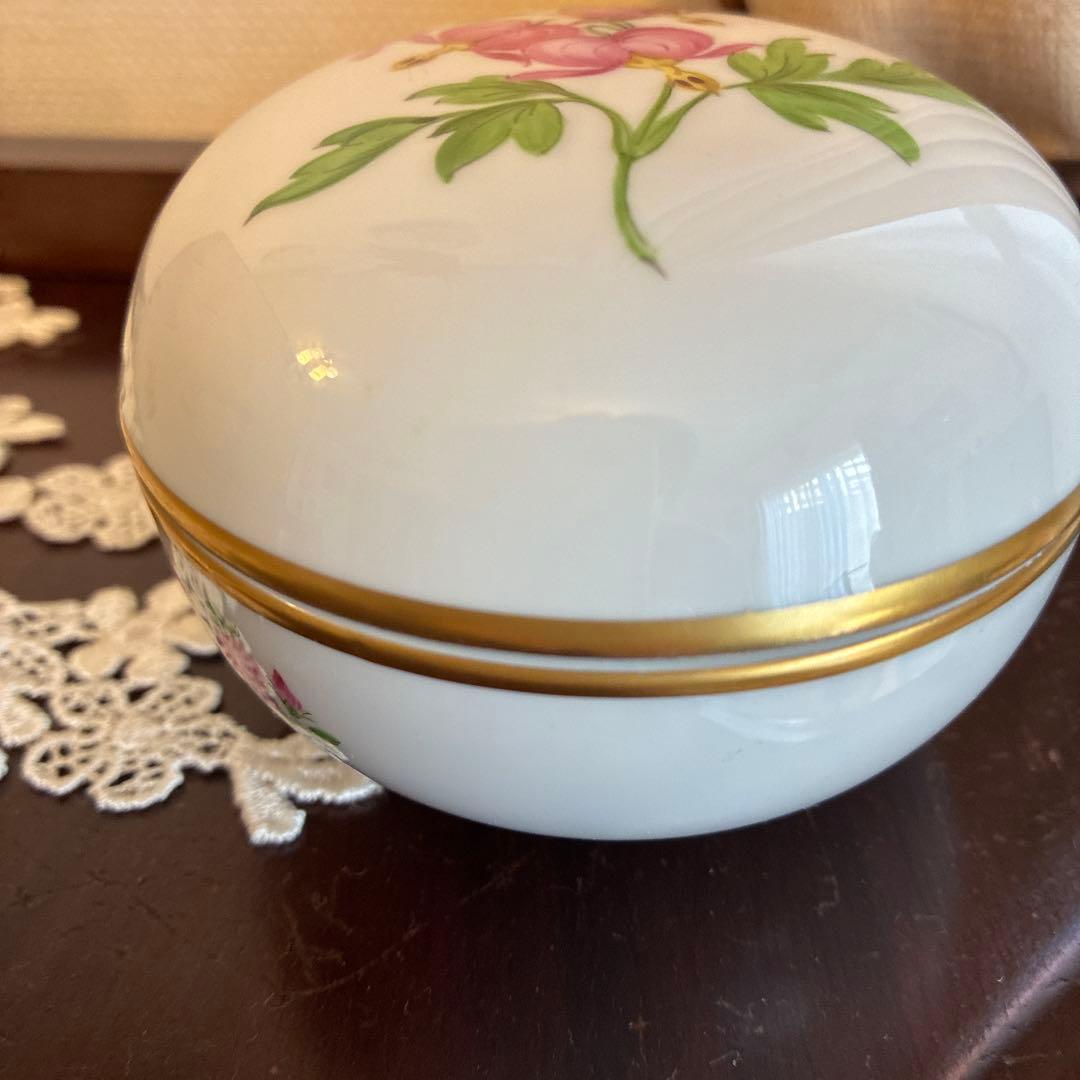 マイセン　山野草のボンボニエール