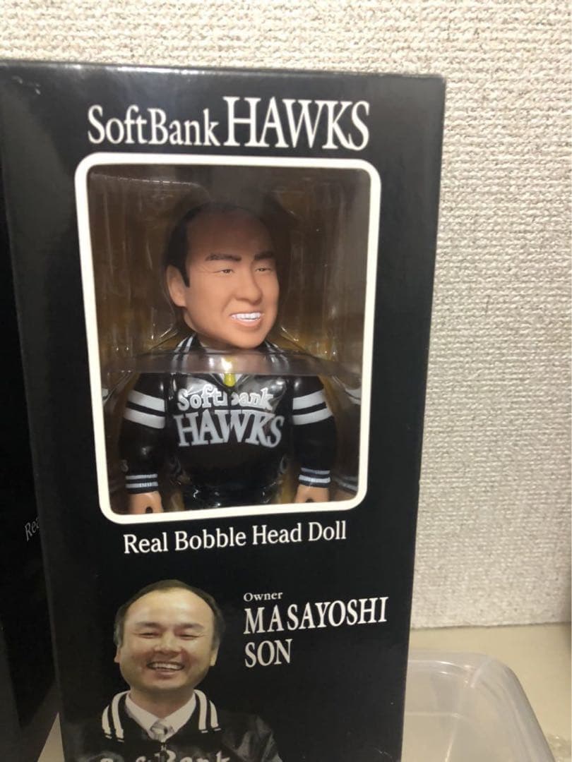 福岡ソフトバンクホークス　孫正義 & 王貞治　ボブルヘッド