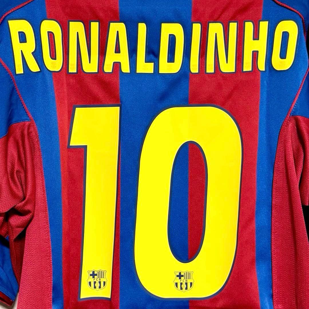 【新品/タグ付き】04/05 FCバルセロナ♯10 ロナウジーニョ 【Lサイズ】