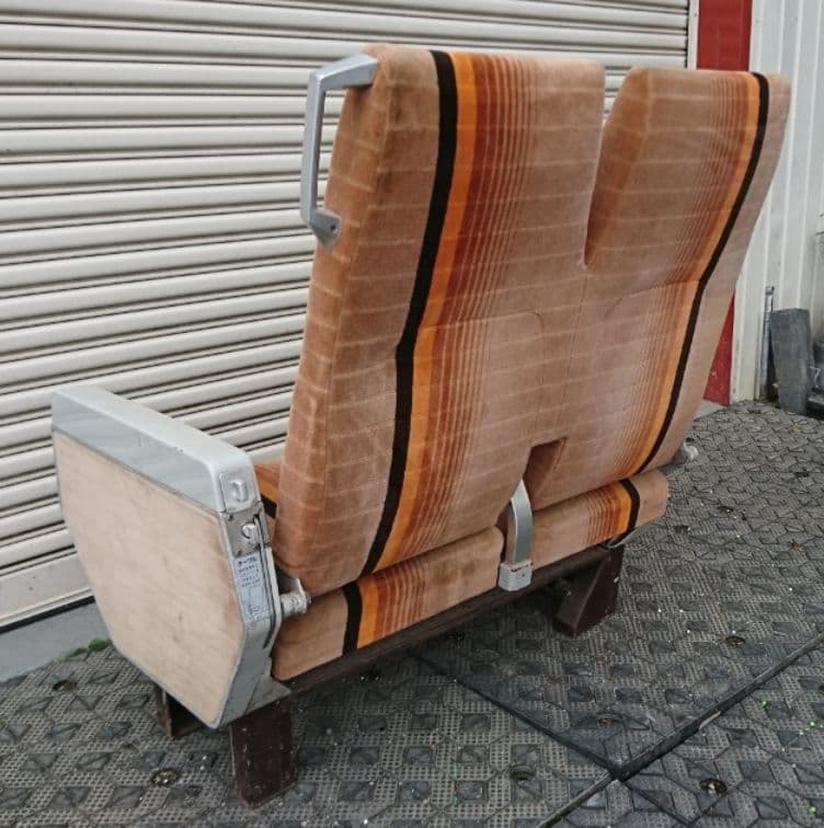 快速海峡 50系客車 客室座席 新幹線０系 鉄道座席 2人掛け 布張り