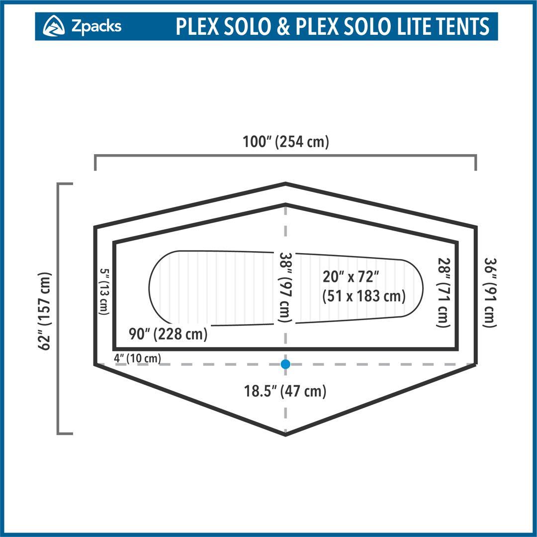 Zpacks Plex Solo Lite Tent 試し張りのみ美品 週末価格