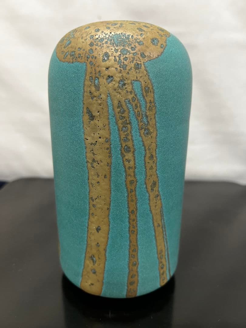 花瓶『雲藍』 森野泰明 日本藝術院会員