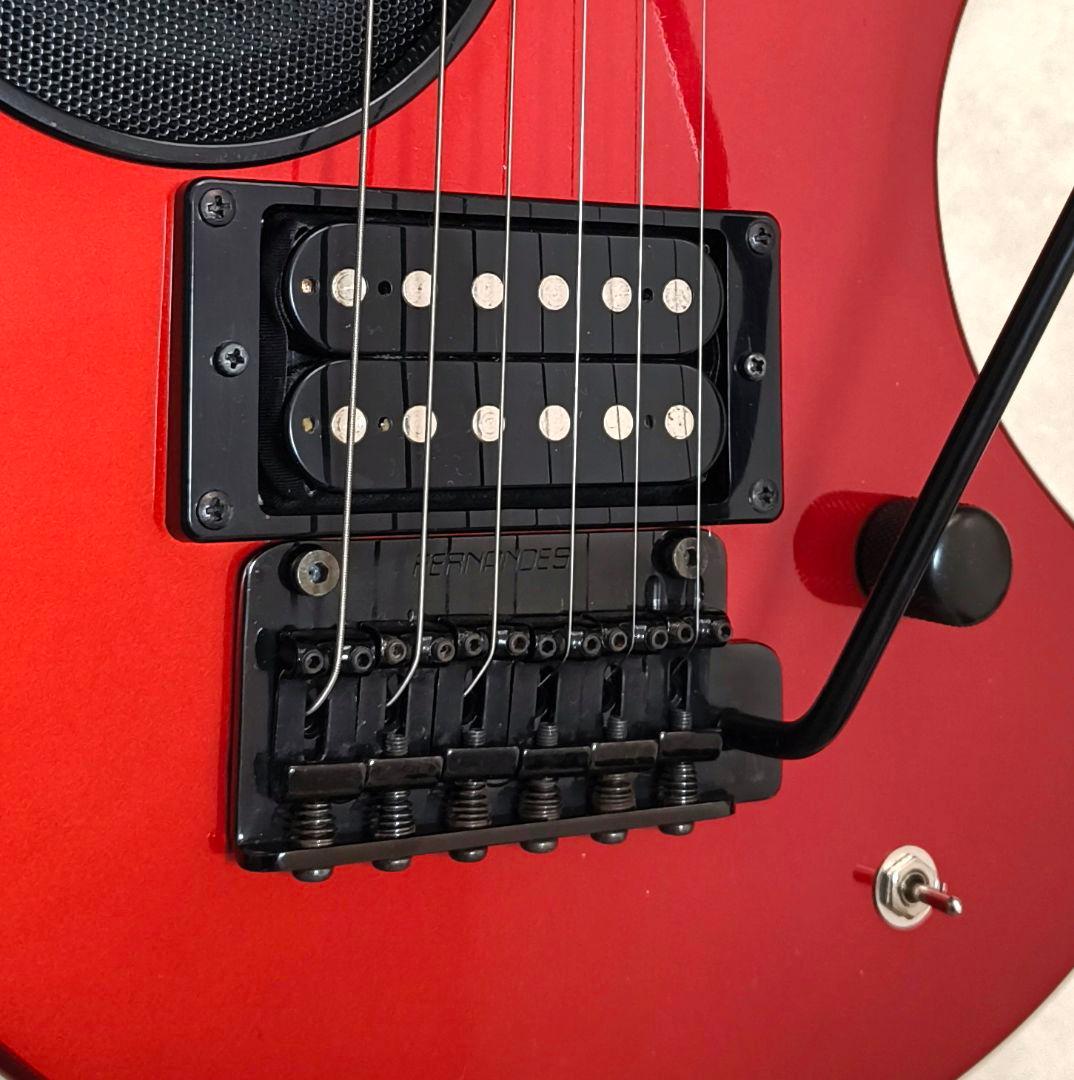 【美品】ZO-3 芸達者 メタリックレッド アンプ内蔵ミニギター ケース付