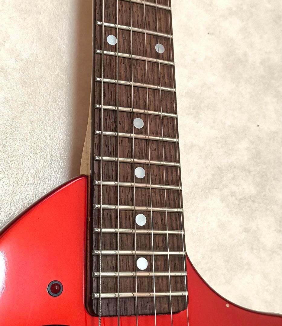 【美品】ZO-3 芸達者 メタリックレッド アンプ内蔵ミニギター ケース付