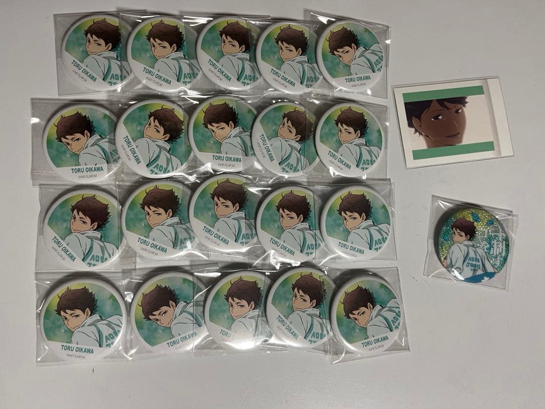 及川徹 横断幕缶バッジ グリッター パシャこれ まとめ売り