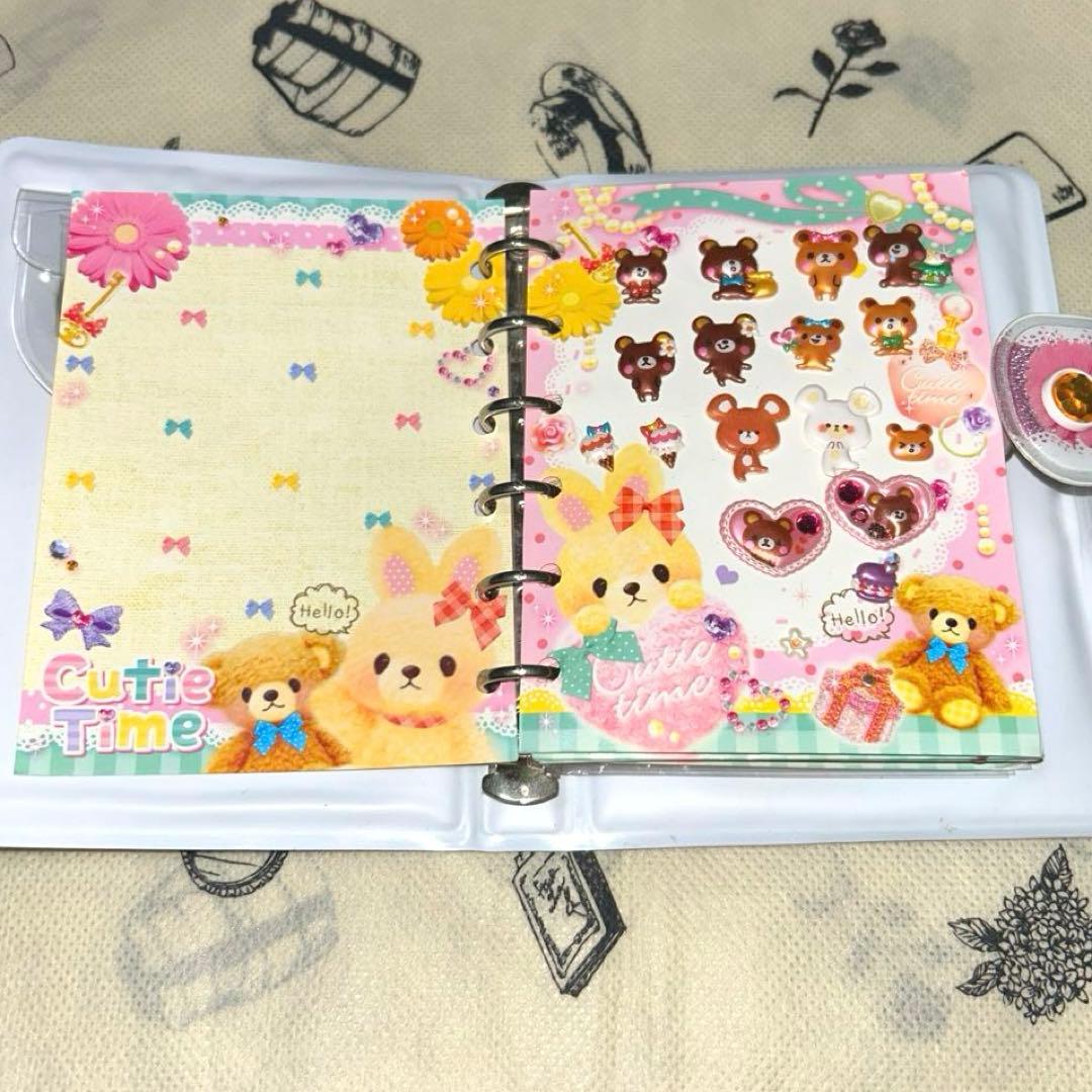 シール帳　当時物　平成　シールバインダー　cutie time シール付き