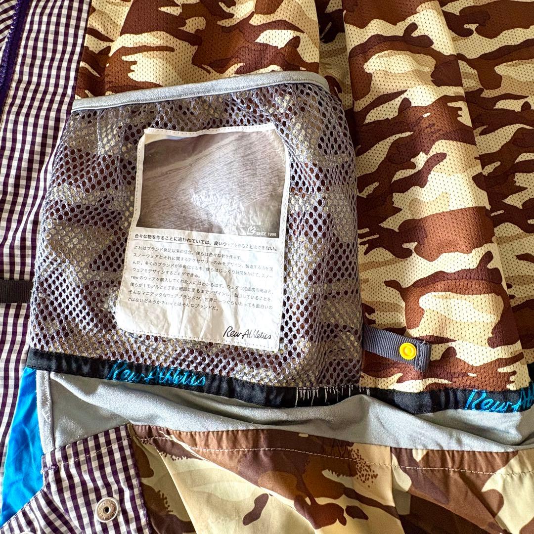 メンズ　REW スノーボードウェア　スノーウェア　ジャケット　パープル　M