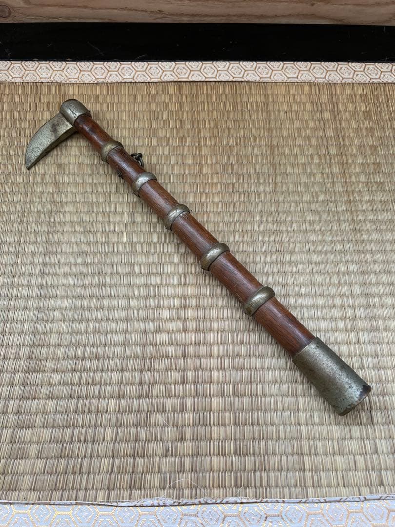 ■時代物・古道具■鳶口・とびぐち■古民具・火消し棒・消防・置物・オブジェ・刀装具