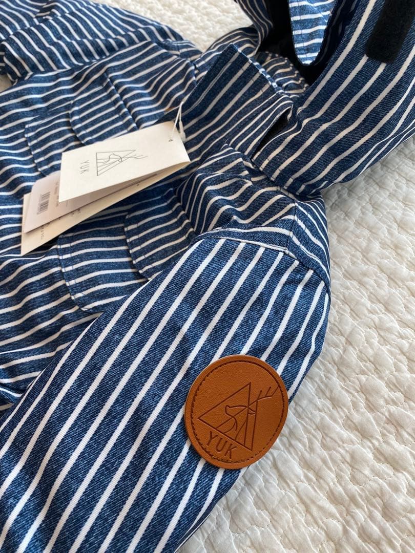 【komat】YUK❄︎スキーウェア ストライプ ヒッコリー　70〜85cm