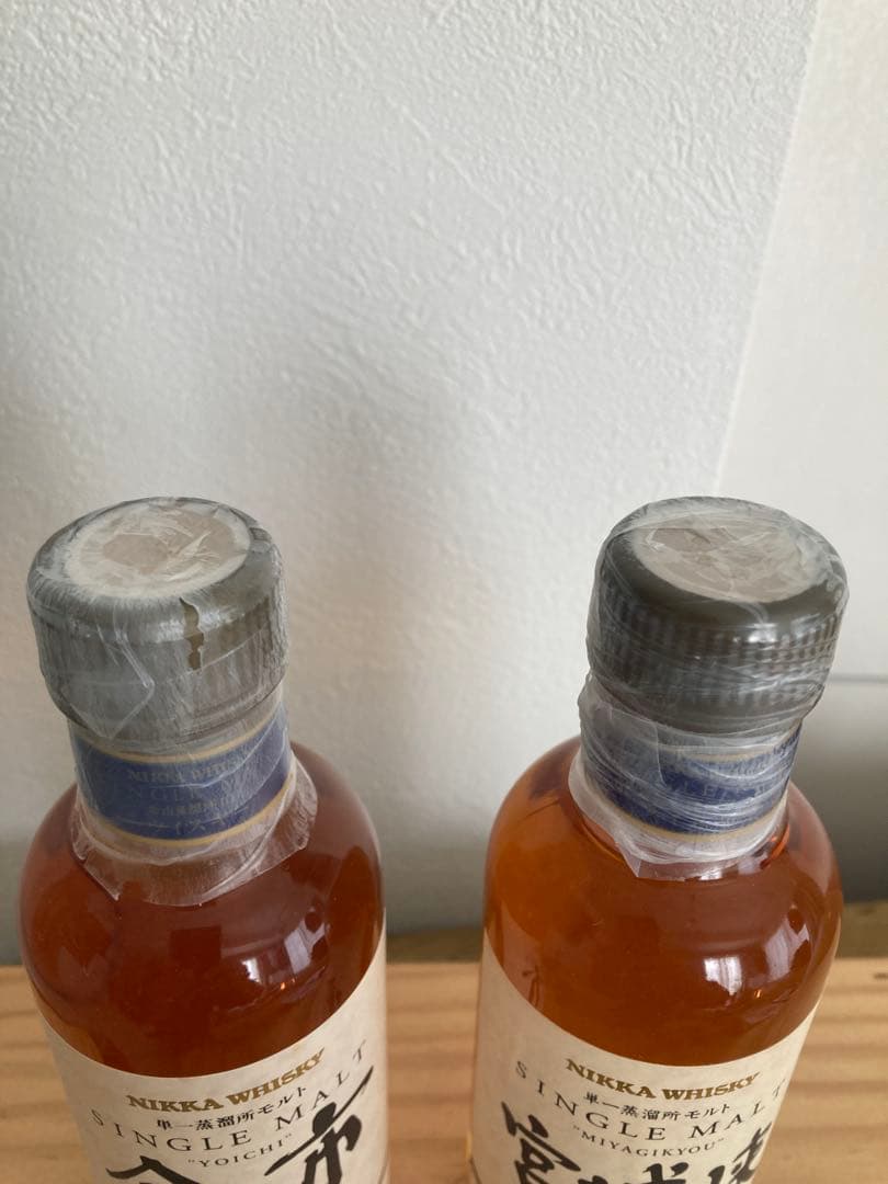 ニッカ　シングルモルト 余市10年　宮城峡10年 180ml 終売品　送料無料