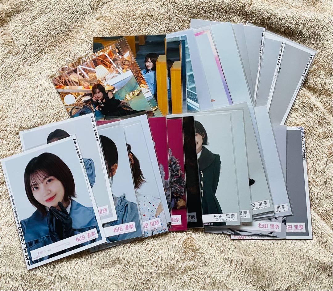値下げ中！櫻坂46 松田里奈　サクコレB2ポスター　7月　サクコレカード生写真