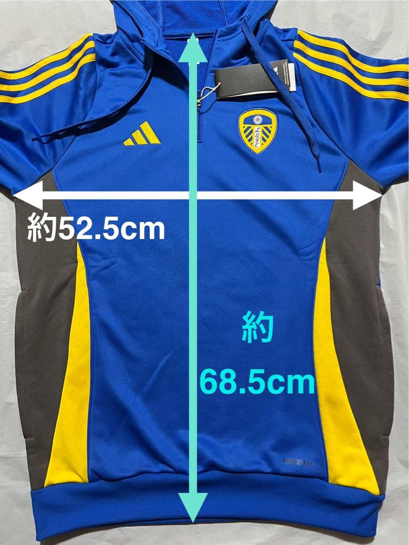 リーズユナイテッド　24-25 パーカー adidas 日本サイズM 新品未使用