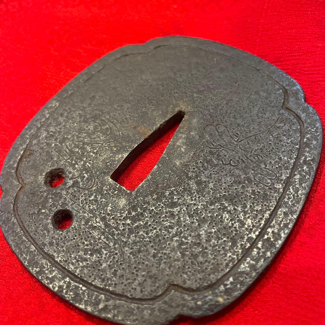 刀　鍔　切羽　2点　勝虫図　② 骨董　古美術