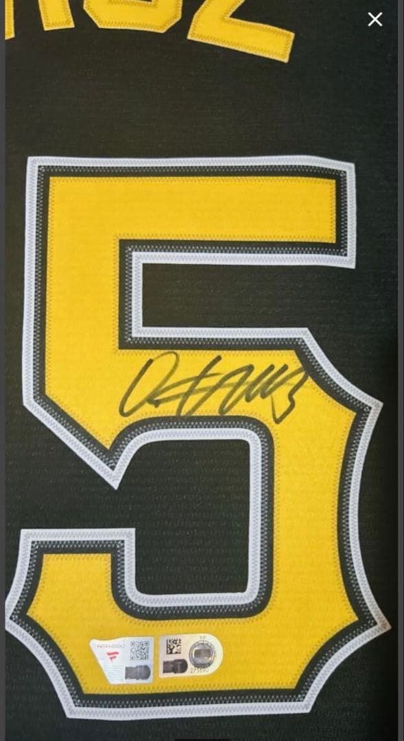 MLB パイレーツ　オニール・クルーズ　直筆サイン入り　ユニホーム