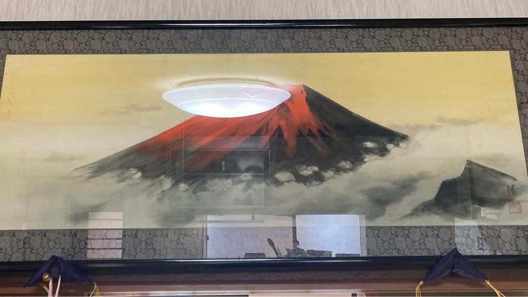 縁起物　赤富士