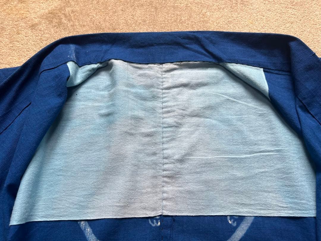 キリンビール 印半纏 企業物 広告 ハッピ 法被 半纏 藍染 レア JAPAN