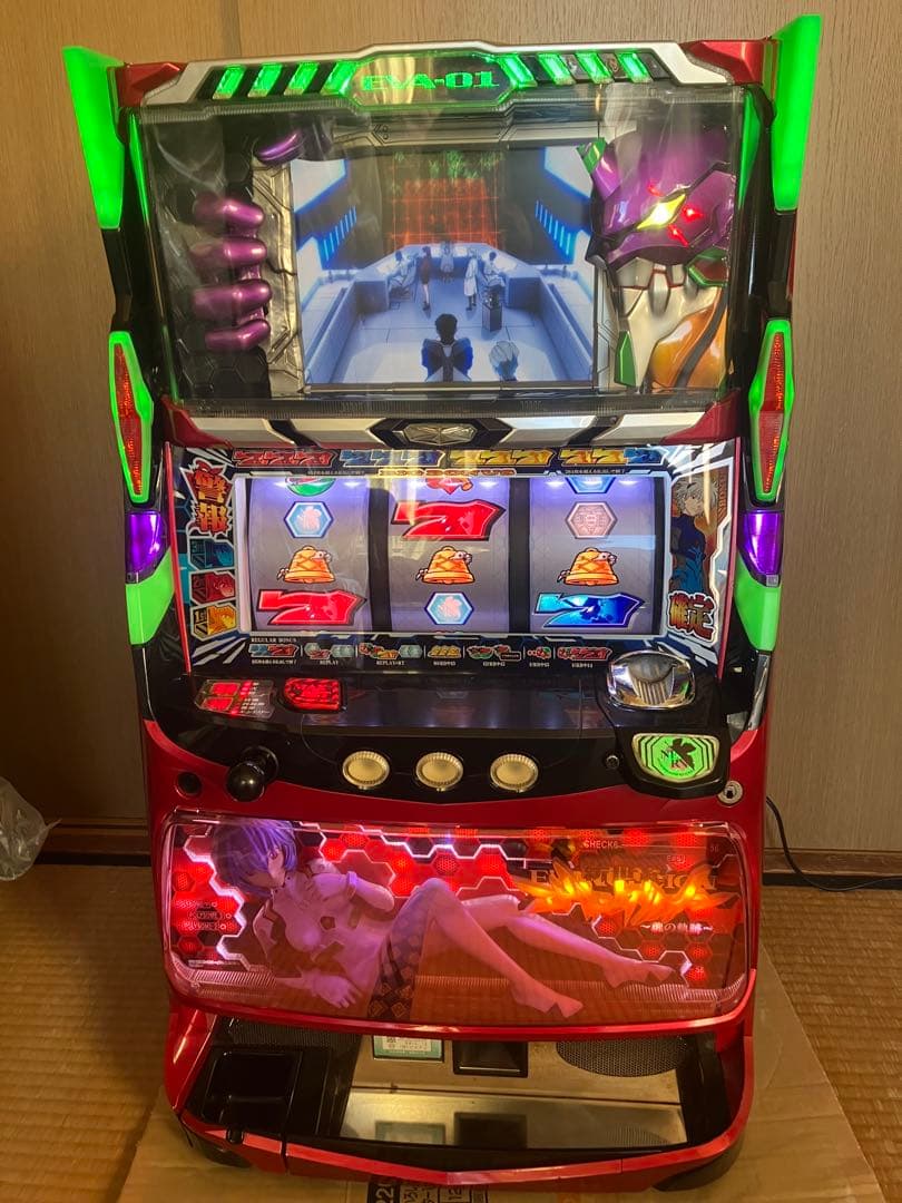 【送料込み】パチスロ実機　エヴァンゲリオン 魂の軌跡　赤枠